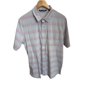 TRAVIS MATHEW Men's Large Button Up Shirt INCREMENTS Performance